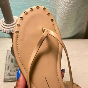 Dolce Vita Beige & Gold Sandals